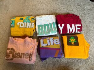 Disney Parks Spirit Jersey Shirt Bundle Lot of 6